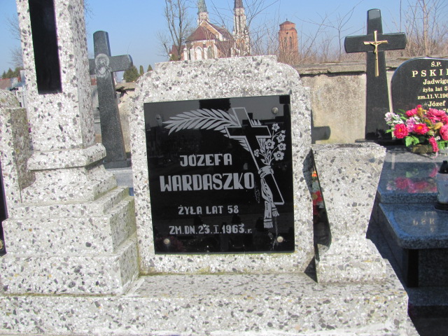 Józefa Wardaszko 1905 Jasienica - Grobonet - Wyszukiwarka osób pochowanych