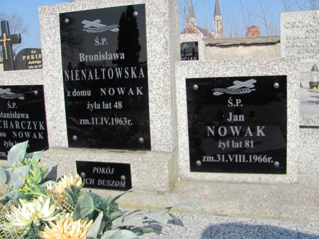 Bronisława Nienałtowska 1915 Jasienica - Grobonet - Wyszukiwarka osób pochowanych