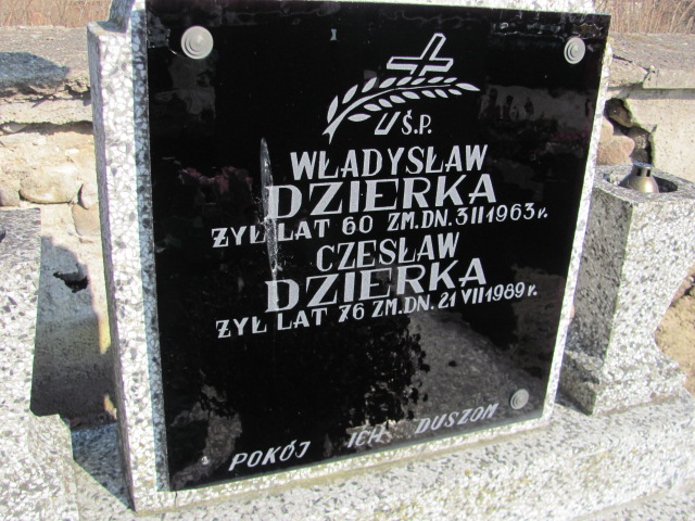 Władysław Dzierka 1903 Jasienica - Grobonet - Wyszukiwarka osób pochowanych