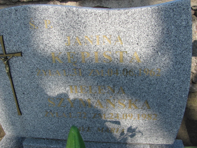 Janina Kępista 1930 Jasienica - Grobonet - Wyszukiwarka osób pochowanych