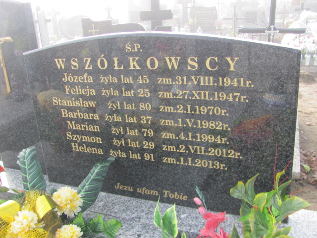 Marian Wszółkowski 1914 Jasienica - Grobonet - Wyszukiwarka osób pochowanych