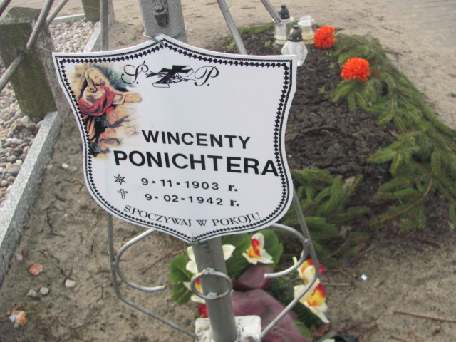 Wincenty Ponichtera 1903 Jasienica - Grobonet - Wyszukiwarka osób pochowanych