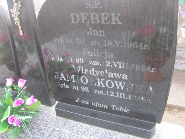 Jan Dębek 1896 Jasienica - Grobonet - Wyszukiwarka osób pochowanych