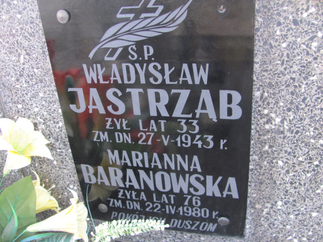 Marianna Baranowska 1904 Jasienica - Grobonet - Wyszukiwarka osób pochowanych