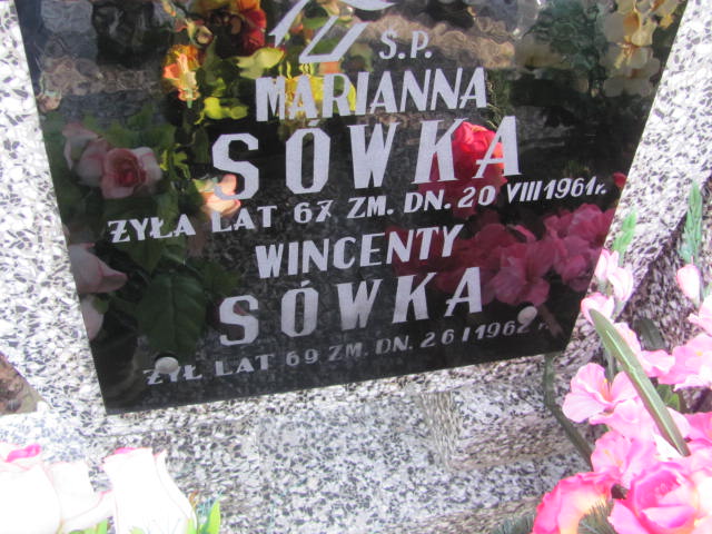 Marianna Sówka 1894 Jasienica - Grobonet - Wyszukiwarka osób pochowanych