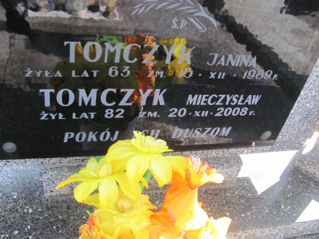 Janina Tomczyk 1926 Jasienica - Grobonet - Wyszukiwarka osób pochowanych