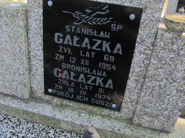 Stanisław Gałązka 1886 Jasienica - Grobonet - Wyszukiwarka osób pochowanych