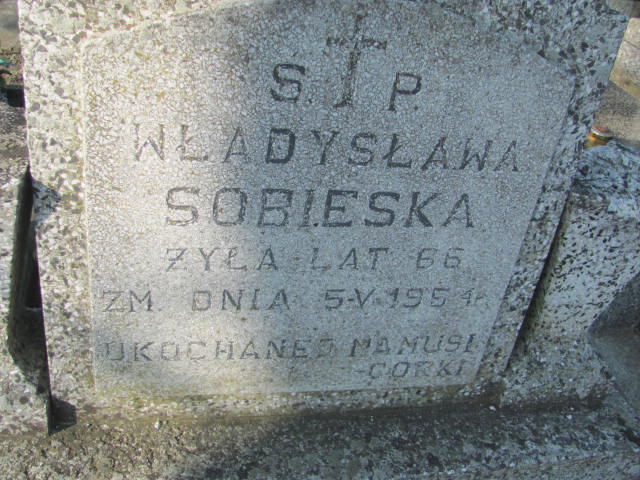 Władysława Sobieska 1887 Jasienica - Grobonet - Wyszukiwarka osób pochowanych