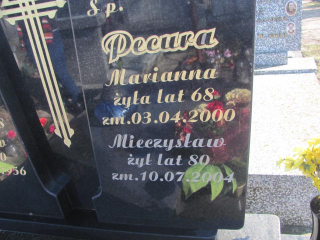 Marianna Cecylia Pecura 1931 Jasienica - Grobonet - Wyszukiwarka osób pochowanych