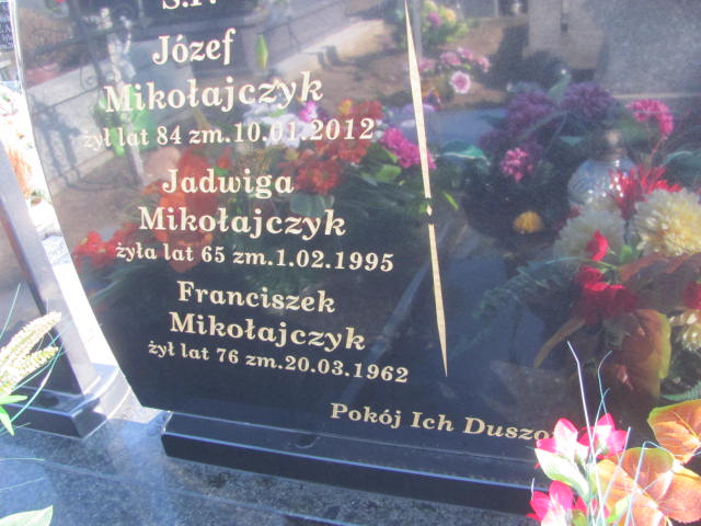 Franciszek Mikołajczyk 1886 Jasienica - Grobonet - Wyszukiwarka osób pochowanych