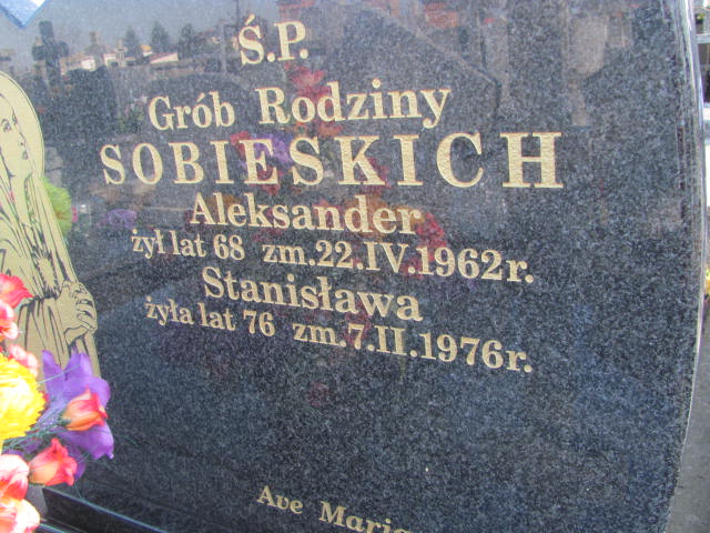 Aleksander Sobieski 1896 Jasienica - Grobonet - Wyszukiwarka osób pochowanych