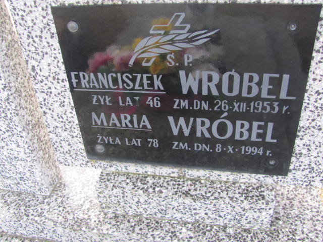 Franciszek Wróbel 1907 Jasienica - Grobonet - Wyszukiwarka osób pochowanych