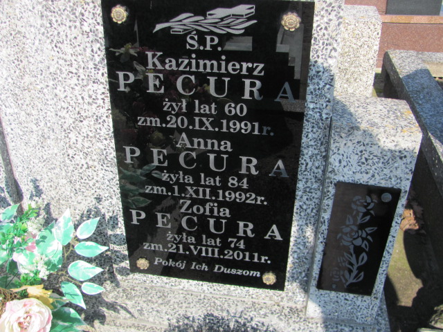 Stefan Pecura 1933 Jasienica - Grobonet - Wyszukiwarka osób pochowanych