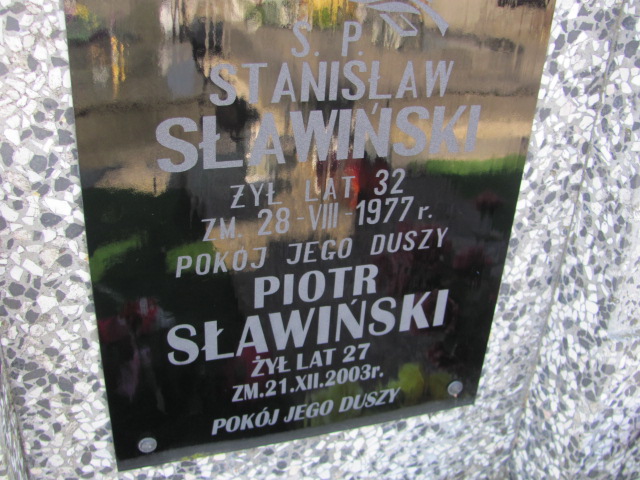 Józef Sławiński 1908 Jasienica - Grobonet - Wyszukiwarka osób pochowanych