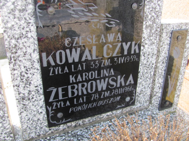 Czesława Kowalczyk Jasienica - Grobonet - Wyszukiwarka osób pochowanych