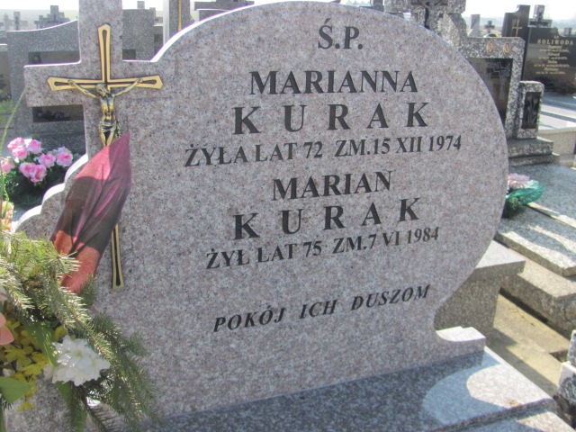 Marianna Kurak 1902 Jasienica - Grobonet - Wyszukiwarka osób pochowanych