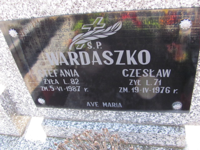 Czesław Wardaszka 1905 Jasienica - Grobonet - Wyszukiwarka osób pochowanych