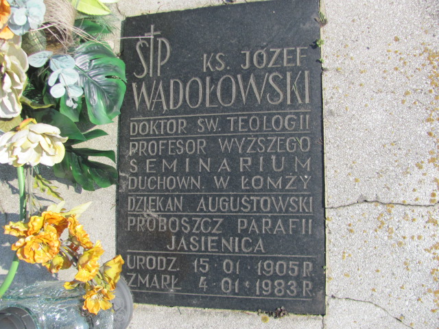 Józef Wądołowski 1905 Jasienica - Grobonet - Wyszukiwarka osób pochowanych
